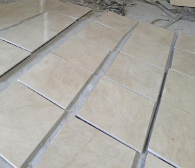 China Cream marfil cleaning Marble Floor Tile for home / hotel bathroom , kitchen for sale