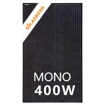 China High quality solar power system 400w mono black mono cut half panel solar panel manufacturer direct for sale