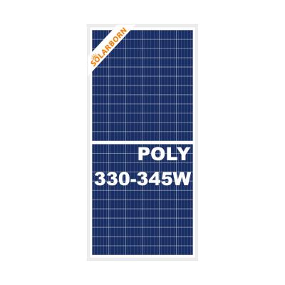 China Poly Solar Power System 340w Large Panel Good Quality Grade A Solar Cell Panel for sale