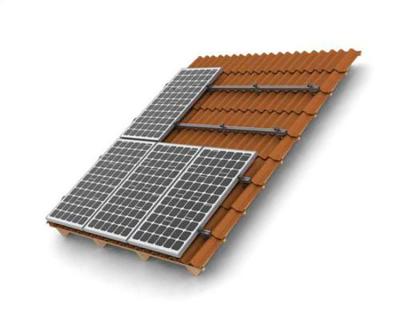 China Home pitched on-grid roof and off-grid solar system supporting solar tiled roof for sale