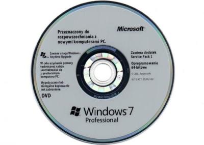 China Original Win 7 Pro OEM 32Bits x 64Bits Polish / French / Italian Version Original OEM Key for sale