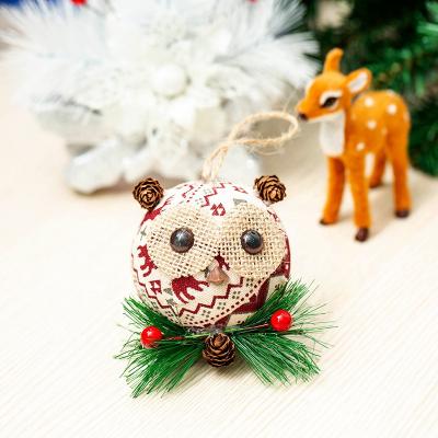 China Amazon Hot Selling Colorful Christmast Ornament 40 Colors 3pcs Cute Owl Christmas Ornaments For Christmas Tree for sale