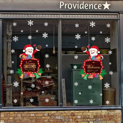 China Wholesale Stickers Santa Static Sticker Christmas Window Sticker Factory Christmas Window Stickers for sale