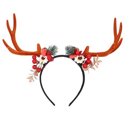 China New Christmas Festival Decoration Design Antler Headband Party Decoration Props Christmas Headhoop for sale