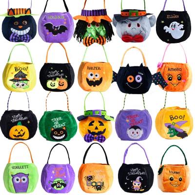 China Beautiful Colorful Custom Halloween Decoration Hot Candy Bucket And Snack Storage Bags Sale for sale