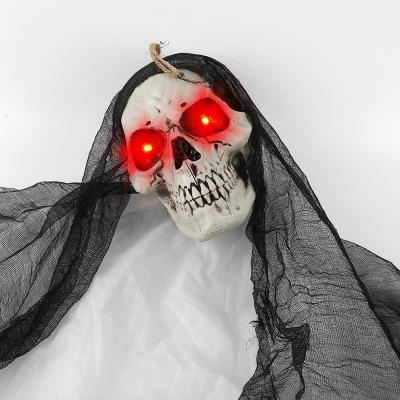 China NEW Scary Voice Control Halloween Props Hanging Horror Ghost Ghost Halloween Decorations Large Ghost for sale