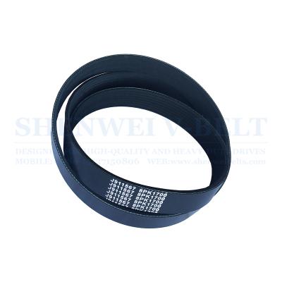 China Farming& High Model PK Flat And Soft Rubber Machine Transmission Power Belt Is Suitable High Speed for sale