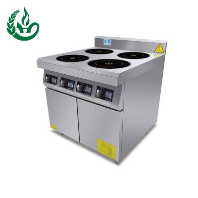 China High Quality Convenience Kitchen Equipment 4 Burner Restaurant Stainless Steel Electric Stove for sale