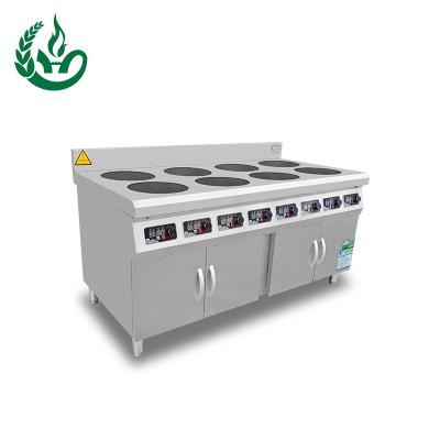 China Deli Customized 8 Burner Hotel Induction Range Cooker Commercial Kitchen Equipment for sale