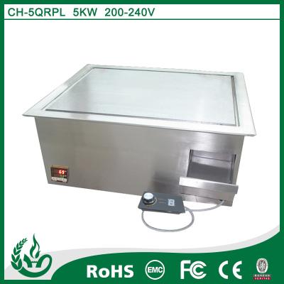 China Easily Cleaned Hot Sale Teppanyaki 5000W Kitchen Equipment Built-in Electric Grill for sale