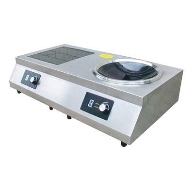 China Can Cook Plate 5000w 2 Burner Stainless Steel Commercial Induction Cooker Media For Kitchen Appliance for sale