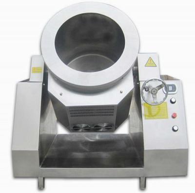 China New Design Stainless Steel AutomaticTilting Electromagnetic Rotating Stir Frying Rice Machine for sale