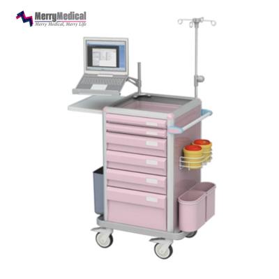 China Modern ABS Drugs Medicaion Trolley Emergency Cart For Hospital for sale