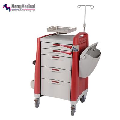 China Hospital Trolley Hospital Medical Plastic Carts Crash Trolley Factory Direct Supplies MP-QJ-N1000 for sale