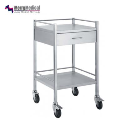 China One Drawer Stainless Steel Trolley Traditional Mobile Hospital Cart for sale