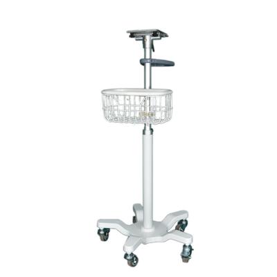 China Adjustable Height Adjustable Monitor Trolley Desktop Standing Computer Carts Factory Direct Supply for sale