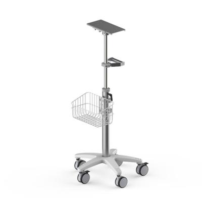 China Adjustable Medical Trolley Mobile Cart Medical Trolley For Patient Monitor RM65A for sale