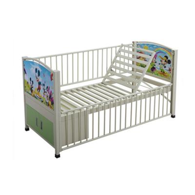 China Powder-Coated Hospital Bed Children's Backrest Hospital Beds With Cabinet for sale