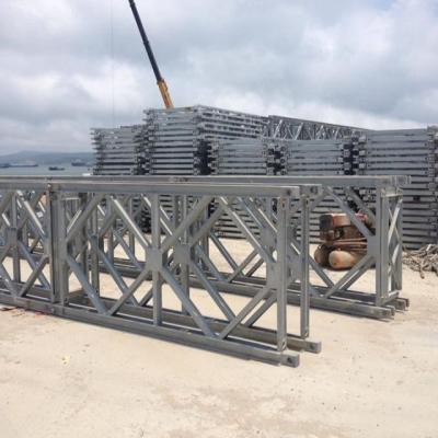 China Steel Structure Bridge Bailey Bridge Parts / Portable And Prefabricated Steel Structure Bridge Components for sale