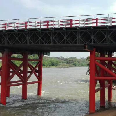 China Portable Temporary or Long Life Bailey Bridge Steel Structure Bailey Bridge Manufacturer in China for sale