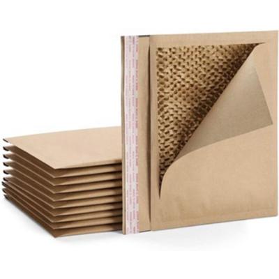 China 100% Recycled Biodegradable E-Commerce Wrapping Paper Fiber Cushioning Padded Envelopes Protected Honeycomb for sale