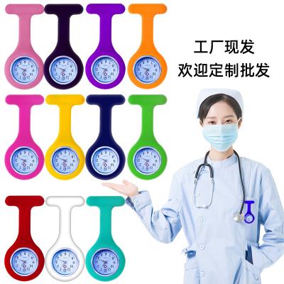 China Modern Silicone Nurse Watch Pins Hanging Student Pocket Watch Manufacturers Can Customize Logo Gift Watches for sale