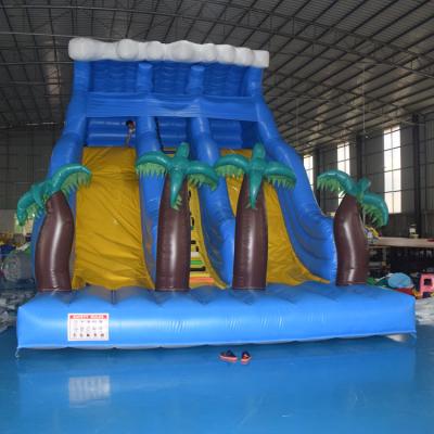 China Outdoor Entertainment water pool inflatable jungle water slide for sale