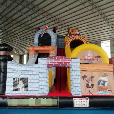 China Outdoor Entertainment castle water slide bouncy castle custom castle slide inflatable for sale