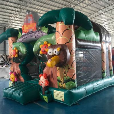 China Outdoor Entertainment safari Bouncer beautiful best price inflatable bouncy slide for sale