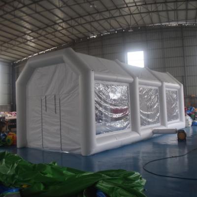 China Outdoor Entertainment PVC tarpaulin white house inflatable tent inflatable booth tent for sale for sale