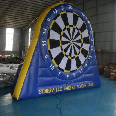 China Outdoor Entertainment Inflatable Soccer Shoot out Game Portable Inflatable Football Shooting Target for sale