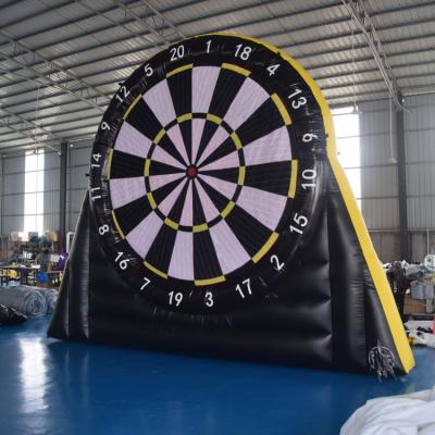 China Outdoor Entertainment Commercial inflatable football goal target soccer shoot darts board game for sale for sale