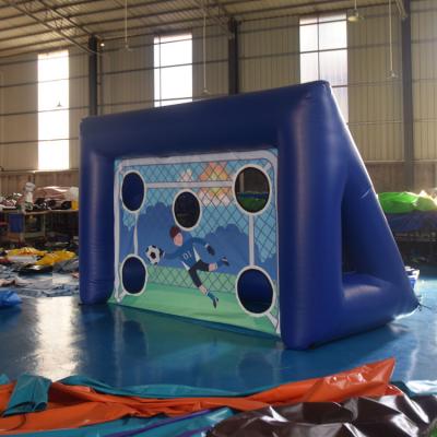 China Outdoor Entertainment Pop Up Indoor Outdoor Training Inflatable Kid Portable Football Soccer Goal for sale