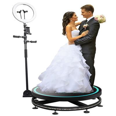 China Wedding Social Portable Glass Booths Automatic Rotating Video Camera 360 Degree Rotating Photo Booth 1-6 People Party Machine For Parties Wedding for sale