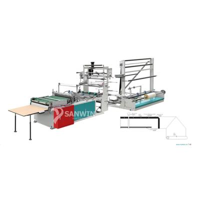 China Factory Side Sealing PP LDPE HDPE Plastic Bags Making Machine Manufacturer With Triangle Folding Machine for sale