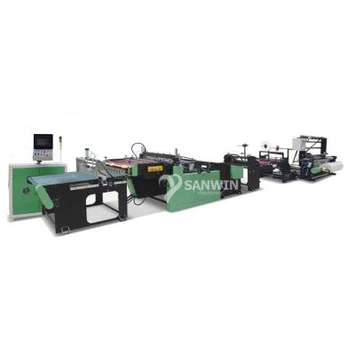 China Automatic Plant Cut OPP/BOPP Plastic Side Sealer Bag Making Machine for sale