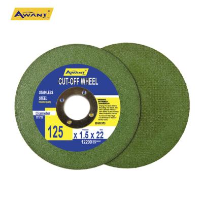 China One Inch T41 1 Mesh Disc Wheel Cutting Wheel 5 Mesh 125mm Cutting Wheel Cut Out Wheel For Stainless Steel Metal Iron Economical Awant Green for sale