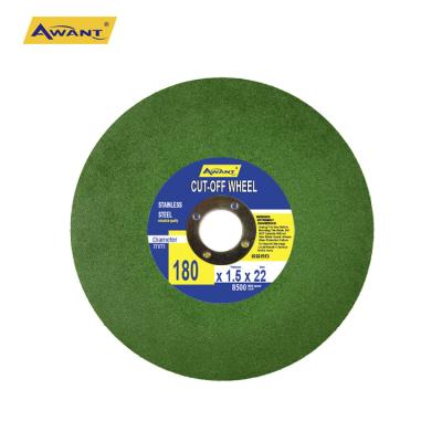 China One Mesh Cutting Wheels For Metal 7 Inch 180mm T41 Disc Wheel Cutting Disc Cut Wheel For Stainless Steel Iron Economical Awant Green for sale