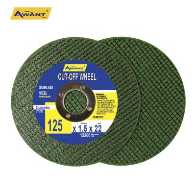 China Two Mesh Cutting Disc 125mm 5 Inch T41 2 Mesh Disc Wheel Cutting Wheel Cut Off Wheel For Stainless Steel Metal Iron Awant Green Good for sale