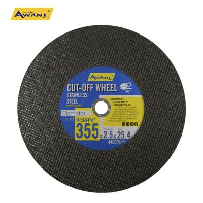 China Two Mesh Cutting Disc Metal 355mm 14 Inch Disc Wheel T41 Cutting Wheel Cut Out Wheel For Stainless Steel Iron Awant Good Quality Black for sale