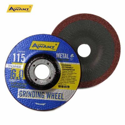 China Centerless Aluminum Grinding Wheel 115mm Grinding Wheels 4.5 Inch For Metal One Mesh Red T27 Grit 24 80 High Quality Awant for sale