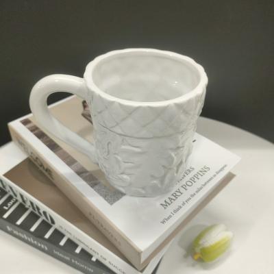 China Home Office Sublimation Hazelnut Color Mug Viable Wholesale Customized Simple Refined Ceramic Coffee Mug for sale