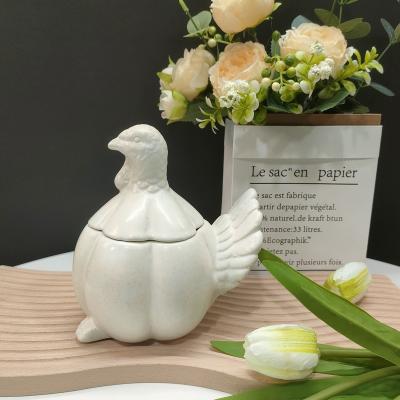 China Viable Special Unique Artistic Shape Strong Ceramic Turkey Storage Tank Turkey Pot High Quality And Good Prices for sale