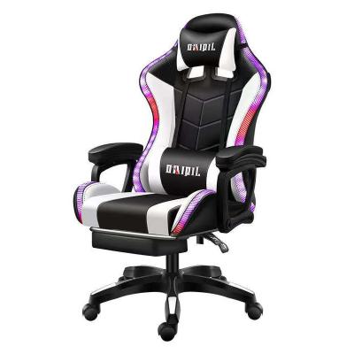 China Hot Selling High Back Swivel (Height) Adjustable Racing Style PU Leather Gaming Chair for sale