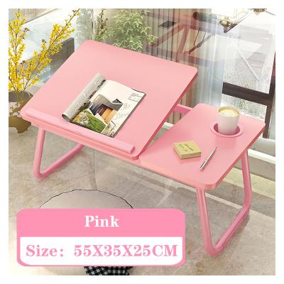 China Wholesale Foldable Bed Use Modern Portable Wooden Foldable Adjustable Laptop Table Computer Desk for sale