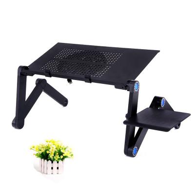 China Foldable Ergonomic Mini Portable Computer Desk Adjustable Bed Table Stand Laptop Table with Mouse Pad for sale