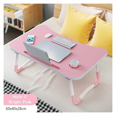 China Portable Adjustable Foldable Folding Laptop Desk Stand Lap Computer Folding Desk for Bed for sale