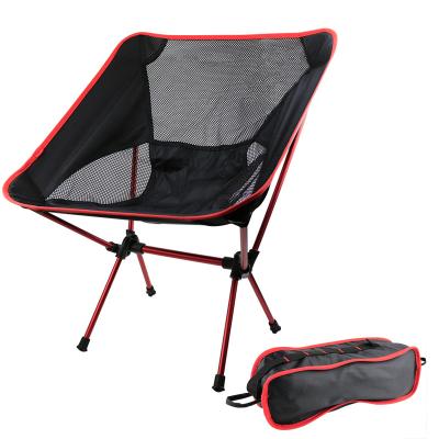 China Custom Travel Moon Beach Easy-Carry Outdoor Aluminum Lightweight Folding Camping Chair for sale