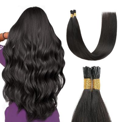 中国 Wholesale Luxury Libertine Curl 15-20 Inches Pre Bonded I-tip Remy Hair Extensions 販売のため