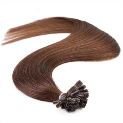 Κίνα Free Sample 100% Virgin Hair Long Lasting Unprocessed Raw Hair Nail/U Tip Hair Extensions προς πώληση